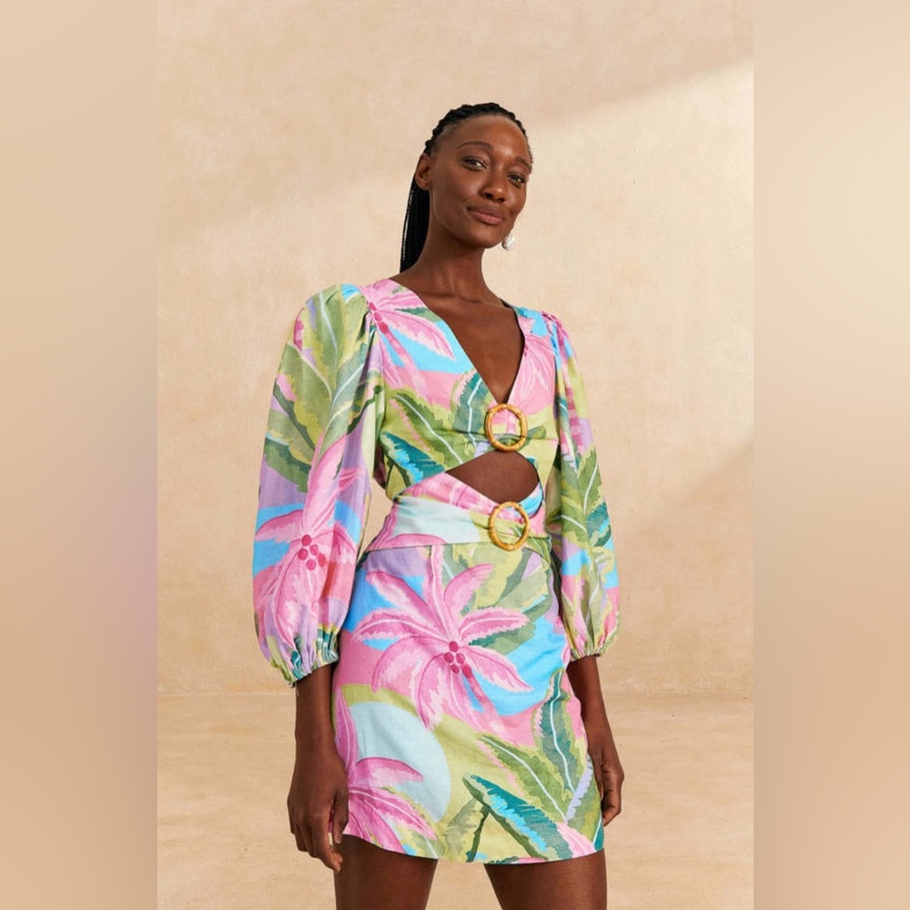 FARM Rio Tropical Print Mini Dress